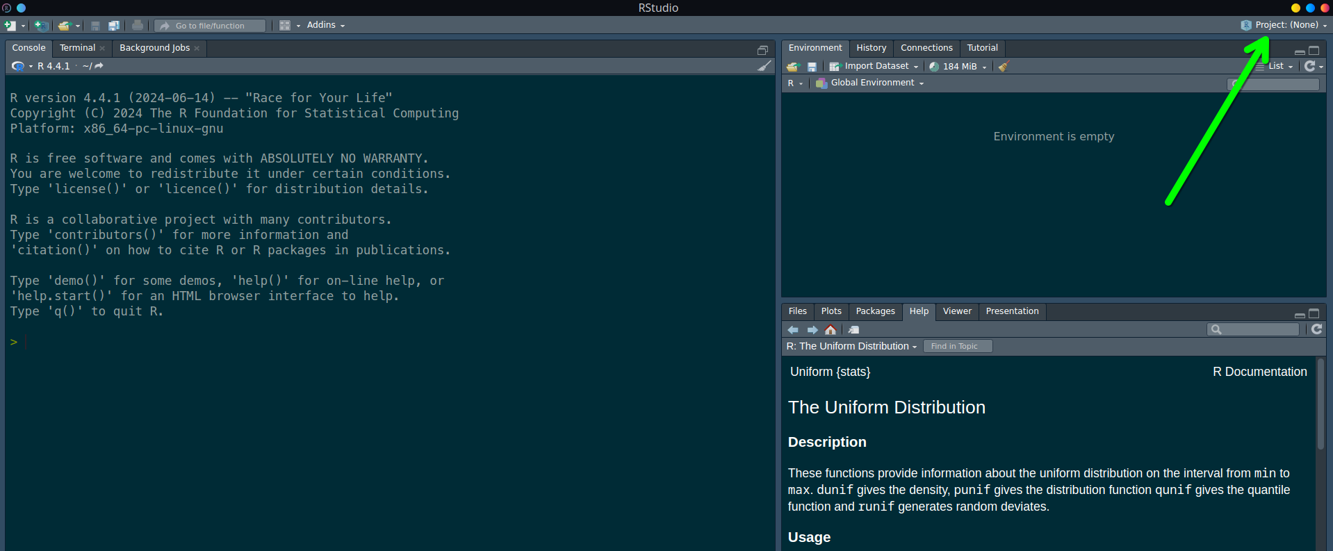 Creat Button Control R Bolívar Aponte Rolón | Flexible R Setup on Linux – Bolívar Aponte Rolón
